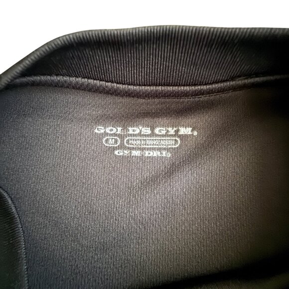 Golds Gym Sleeveless Black Training Tank Top Gym Dri M - Picture 3 of 4